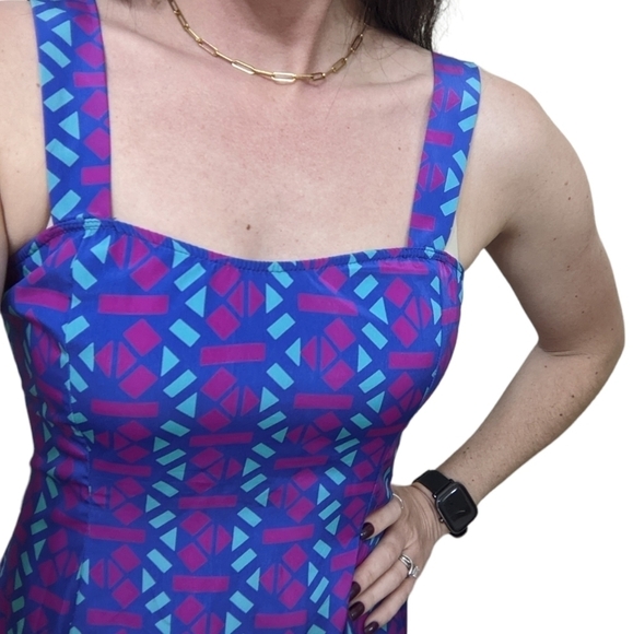 Everly A-line geometric dress - Picture 7 of 13